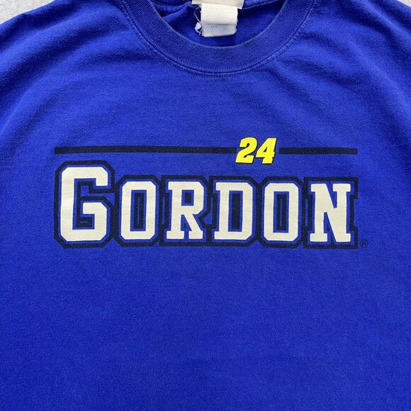 Jeff Gordon NASCAR 24 Shirt Mens Large L Blue Chase Authentics Fade Y2K - Picture 3 of 8